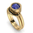 Bezel Sapphire Bridal Set - Emerson No. 43